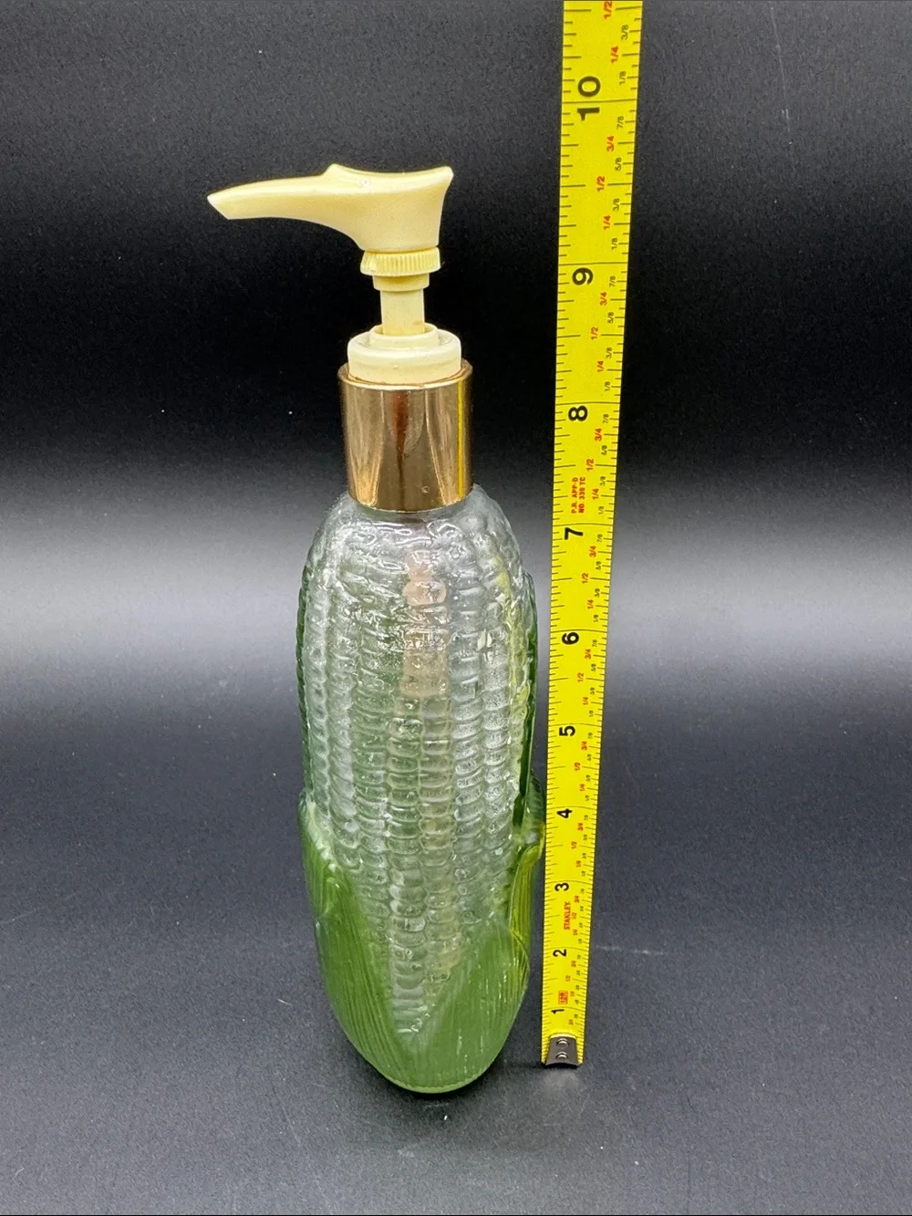 Vintage Avon 1978 Corn Cob Garden Harvest GlassBottle Soap/Lotion Dispenser Pump